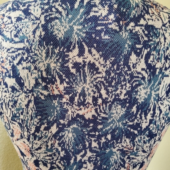 BCBGMAXAZRIA Floral Print Silk Cotton A-Line Mini Dress M New - Picture 5 of 7